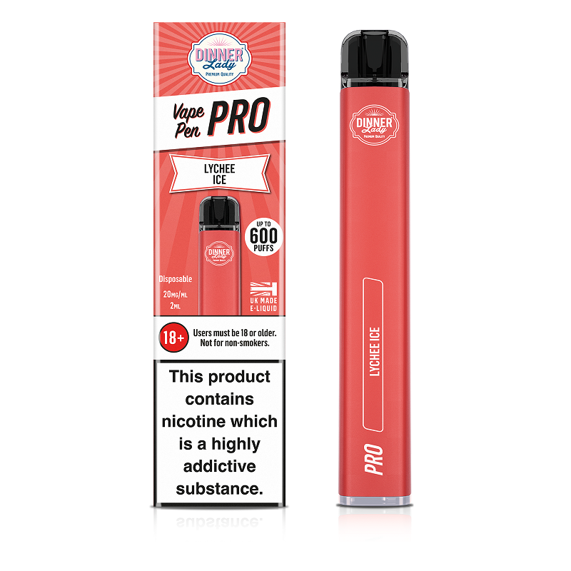 Dinner Lady Vape Pen Pro Disposable Vape Kit 600 Puffs 500mAh